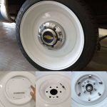 hub cap clips installed on classic chevy truck
