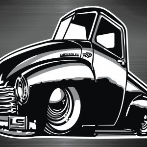 1947-1954 gm chevy truck banner
