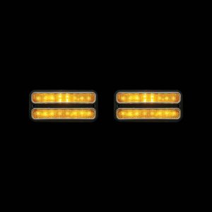 18-LED-Side-Marker-Light-With-Stainless-Steel-Trim-For-1968-72-Chevy-&-GMC-Truck,-Amber-Lens-PAIR