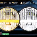 ULTRALIT-High-Power-LED-7-inch-Headlight-With-Turn-Signal-&-Amber-Position-Light-PAIR